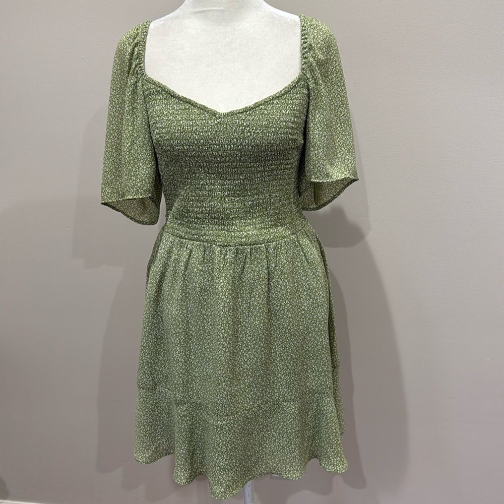 Abercrombie & Fitch Green Mini Dress